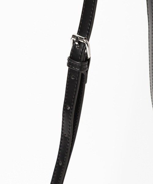 Heather(ヘザー)の「スクエアショルダーBAG 109476(ショルダーバッグ・レディース・ブラック/アイボリー・ONE SIZE)」の15枚目の写真