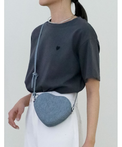 Re:EDIT（リエディ）の「デニムライクハートショルダーバッグ（ショルダーバッグ・レディース・ブルー/ライトブルー・FREE）」の12枚目の写真