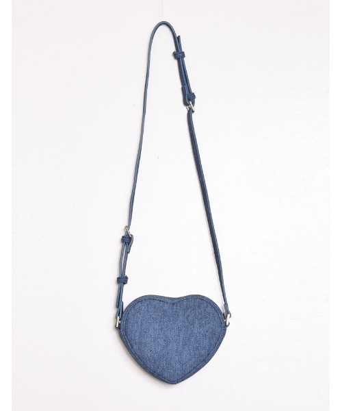 Re:EDIT（リエディ）の「デニムライクハートショルダーバッグ（ショルダーバッグ・レディース・ブルー/ライトブルー・FREE）」の7枚目の写真
