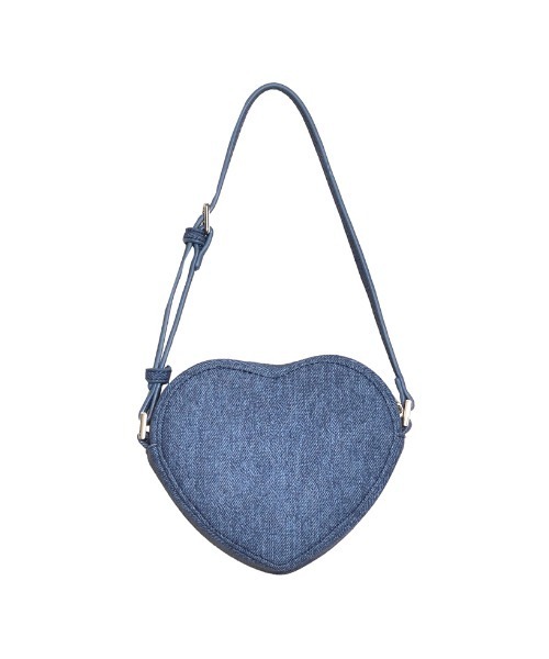 Re:EDIT（リエディ）の「デニムライクハートショルダーバッグ（ショルダーバッグ・レディース・ブルー/ライトブルー・FREE）」の6枚目の写真