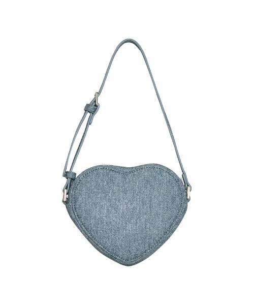 Re:EDIT（リエディ）の「デニムライクハートショルダーバッグ（ショルダーバッグ・レディース・ブルー/ライトブルー・FREE）」の5枚目の写真