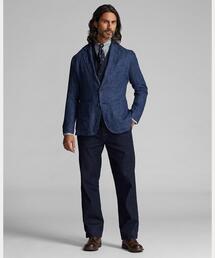 未使用 RRL アンコンストラクテッド ヘリンボーン スポーツコート 麻 絹 M 三越伊勢丹 | DOUBLE RL RALPH LAUREN/ダブル アール エル