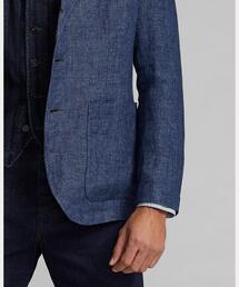 未使用 RRL アンコンストラクテッド ヘリンボーン スポーツコート 麻 絹 M RRL（ダブル アール エル）の「アンコンストラクテッド リネン