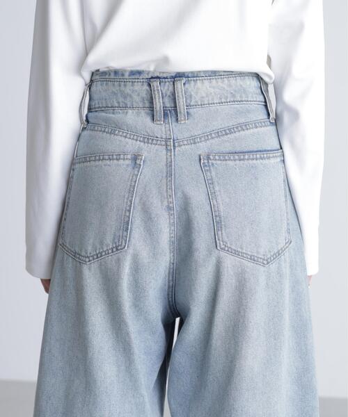 FREE'S MART（フリーズマート）の「◇【3サイズ展開XS-M】デニムエッグパンツ【低身長サイズ有】（デニムパンツ・レディース・ライトインディゴブルー/ワンウォッシュ/ブルー系その他5・X-SMALL/SMALL/MEDIUM）」の19枚目の写真