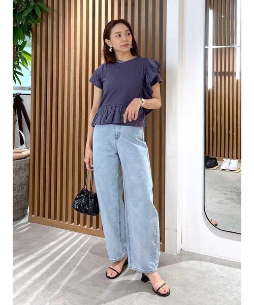 セール】◇【3サイズ展開XS-M】デニムエッグパンツ【低身長サイズ有