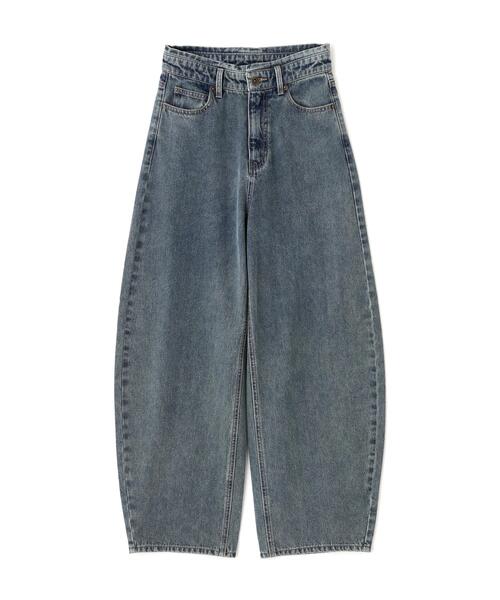 ◇【3サイズ展開XS-M】デニムエッグパンツ【低身長サイズ有】（デニム