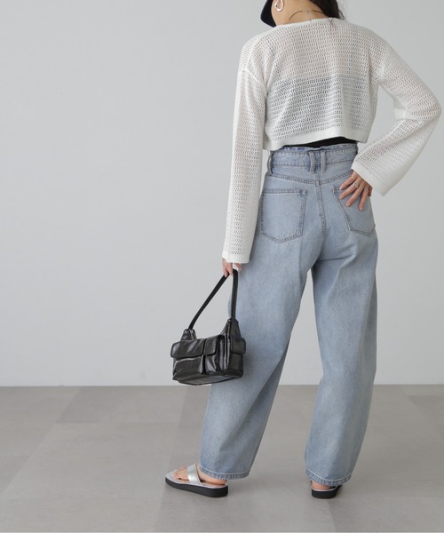 FREE'S MART（フリーズマート）の「◇【3サイズ展開XS-M】デニムエッグパンツ【低身長サイズ有】（デニムパンツ・レディース・ライトインディゴブルー/ワンウォッシュ/ブルー系その他5・X-SMALL/SMALL/MEDIUM）」の15枚目の写真