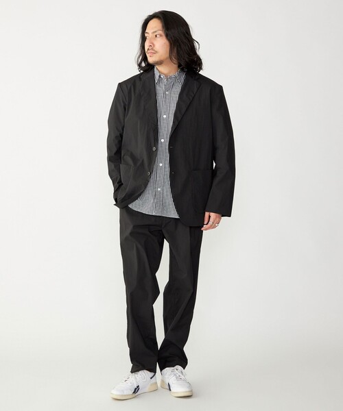 SHIPS(シップス)の「SHIPS: 〈セットアップ対応・手洗い可能・撥水加工〉ライト ナイロン イージー パンツ(その他パンツ・メンズ・ブラック/チャコールグレー・SMALL/MEDIUM/LARGE)」の9枚目の写真