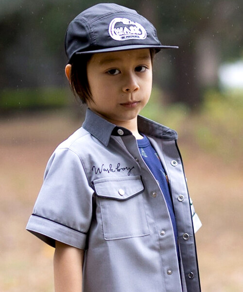 WASK（ワスク）の「キャンプ刺しゅうアウトドアメッシュキャップ（キャップ・キッズ・グリーン/ブラック・L/M）」の15枚目の写真