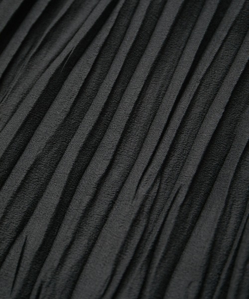 SALON adam et rope'（サロン アダム エ ロペ）の「エアリーシアープリーツスカート（スカート・レディース・ブラック/ベージュ・FREE）」の15枚目の写真