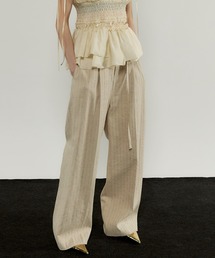 Linen High Waist Pants/リネンハイウエストパンツ【MAISON SPECIAL/メゾンスペシャル】■セットアップ対応■