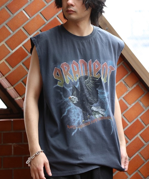 ８(eight)（エイト）の「ピグメント加工ロックノースリーブ（タンクトップ・メンズ・ブラック系その他/ブラック系その他3/ブラック系その他2・MEDIUM/LARGE）」の5枚目の写真