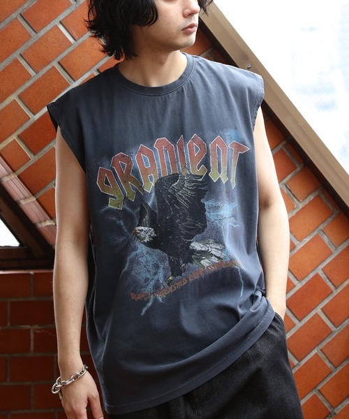 ８(eight)（エイト）の「ピグメント加工ロックノースリーブ（タンクトップ・メンズ・ブラック系その他/ブラック系その他3/ブラック系その他2・MEDIUM/LARGE）」の7枚目の写真