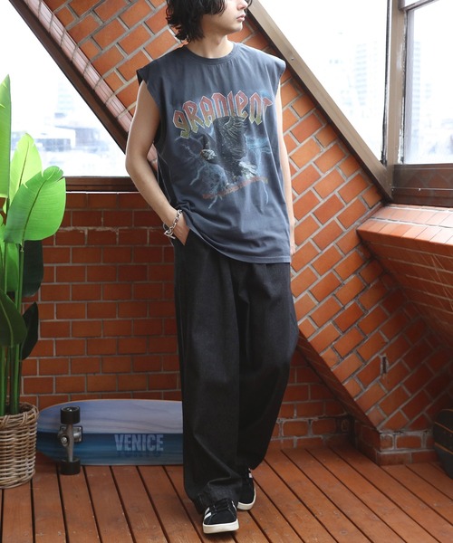 ８(eight)（エイト）の「ピグメント加工ロックノースリーブ（タンクトップ・メンズ・ブラック系その他/ブラック系その他3/ブラック系その他2・MEDIUM/LARGE）」の8枚目の写真