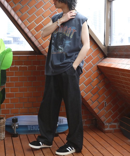 ８(eight)（エイト）の「ピグメント加工ロックノースリーブ（タンクトップ・メンズ・ブラック系その他/ブラック系その他3/ブラック系その他2・MEDIUM/LARGE）」の12枚目の写真