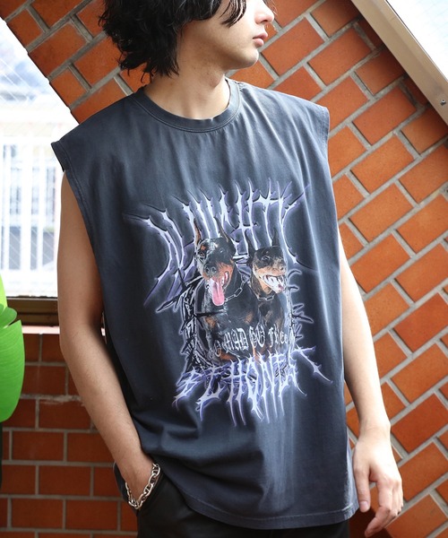 ８(eight)（エイト）の「ピグメント加工ロックノースリーブ（タンクトップ・メンズ・ブラック系その他/ブラック系その他3/ブラック系その他2・MEDIUM/LARGE）」の17枚目の写真