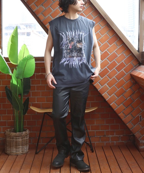 ８(eight)（エイト）の「ピグメント加工ロックノースリーブ（タンクトップ・メンズ・ブラック系その他/ブラック系その他3/ブラック系その他2・MEDIUM/LARGE）」の21枚目の写真