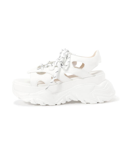 FREE'S MART（フリーズマート）の「◆スニーカーソールサンダル（サンダル・レディース・ブラック/ホワイト・MEDIUM/SMALL）」の19枚目の写真