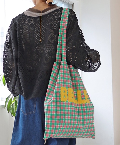 Crisp（クリスプ）の「パイルロゴトートバッグ（トートバッグ・レディース・グリーン/ピンク/イエロー・FREE）」の14枚目の写真