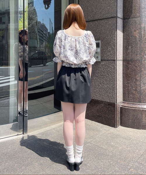 one way（ワンウェイ）の「デコルテリボンブラウス　花柄/レース（シャツ/ブラウス・レディース・ブルー系その他/ピンク系その他/ブラック系その他/ホワイト/ブルー/ブラック/ブラック系その他2/ホワイト系その他/ブルー系その他2・FREE）」の16枚目の写真