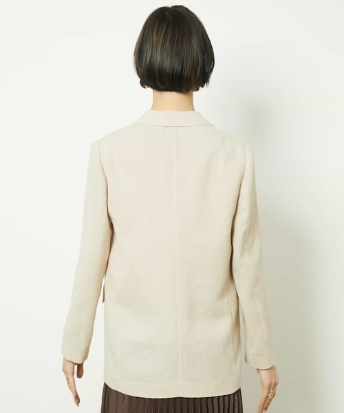 MICHEL KLEIN(ミッシェル・クラン)の「リネンライクテーラードジャケット(テーラードジャケット・レディース・ライトベージュ・40/38)」の19枚目の写真