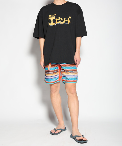 ALDIES（アールディーズ）の「Episode Big T / エピソードビッグ（Tシャツ/カットソー・メンズ・パープル/ブラック/ホワイト・FREE）」の4枚目の写真