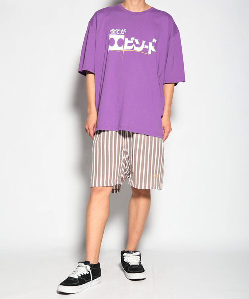 ALDIES（アールディーズ）の「Episode Big T / エピソードビッグ（Tシャツ/カットソー・メンズ・パープル/ブラック/ホワイト・FREE）」の18枚目の写真