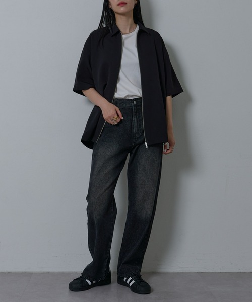 COLONY 2139(コロニートゥーワンスリーナイン)の「ブラストストレートデニム(デニムパンツ・メンズ・ブラック/サックスブルー/インディゴブルー・MEDIUM/LARGE/X-LARGE)」の22枚目の写真