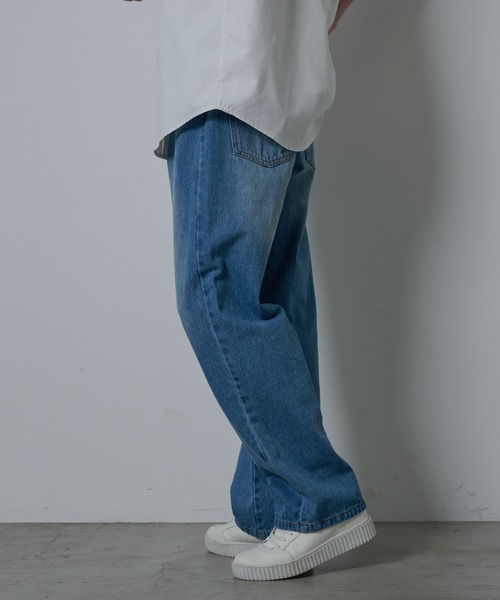 COLONY 2139(コロニートゥーワンスリーナイン)の「ブラストストレートデニム(デニムパンツ・メンズ・ブラック/サックスブルー/インディゴブルー・MEDIUM/LARGE/X-LARGE)」の8枚目の写真