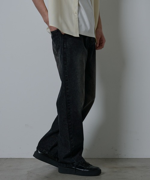 COLONY 2139(コロニートゥーワンスリーナイン)の「ブラストストレートデニム(デニムパンツ・メンズ・ブラック/サックスブルー/インディゴブルー・MEDIUM/LARGE/X-LARGE)」の6枚目の写真