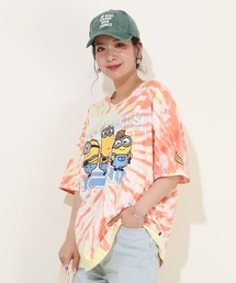 親子お揃い ミニオン タイダイTシャツ 9289A