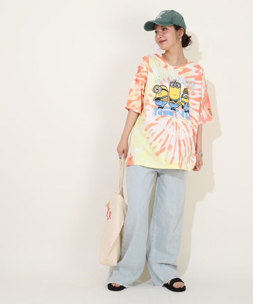 MINIONS(ミニオンズ)の「親子お揃い ミニオン タイダイTシャツ 9289A(Tシャツ/カットソー・レディース・オレンジ・L/M/S)」の8枚目の写真