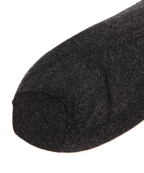 GLOBAL WORK Smile Seed Store（グローバルワーク スマイルシードストア）の「ラメシアーハイクルーソックス/112304（ソックス/靴下・レディース・グレー/ブラック/ベージュ系その他・FREE）」の7枚目の写真