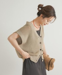 URBAN RESEARCH DOORS | リネンライクVネックニットベスト(ベスト)