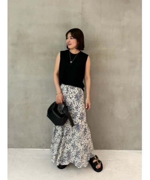 Mila Owen（ミラオーウェン）の「ナローシルエットスカート【手洗い可能】（スカート・レディース・アイボリー/ブラック/イエロー・0/1）」の14枚目の写真