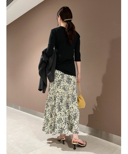 Mila Owen（ミラオーウェン）の「ナローシルエットスカート【手洗い可能】（スカート・レディース・アイボリー/ブラック/イエロー・0/1）」の18枚目の写真