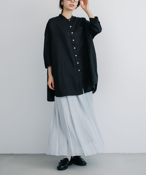 refinedworks(リファインドワークス)の「【refinedworks】コーデに華やかさを添えるプリーツスカート!(スカート・レディース・グレー/オリーブ/ネイビー・FREE)」の11枚目の写真