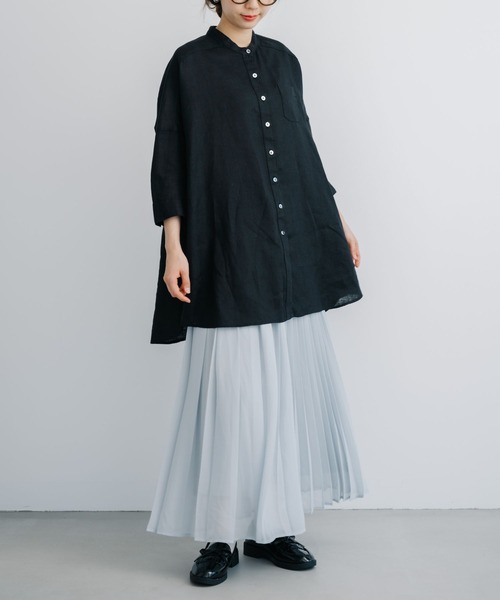 refinedworks(リファインドワークス)の「【refinedworks】コーデに華やかさを添えるプリーツスカート!(スカート・レディース・グレー/オリーブ/ネイビー・FREE)」の12枚目の写真