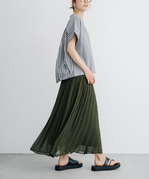 refinedworks(リファインドワークス)の「【refinedworks】コーデに華やかさを添えるプリーツスカート!(スカート・レディース・グレー/オリーブ/ネイビー・FREE)」の16枚目の写真