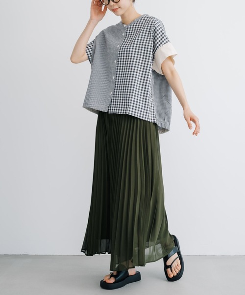 refinedworks(リファインドワークス)の「【refinedworks】コーデに華やかさを添えるプリーツスカート!(スカート・レディース・グレー/オリーブ/ネイビー・FREE)」の20枚目の写真