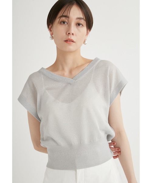 emmi（エミ）の「ラメシアーベスト（ニット/セーター）」 - WEAR