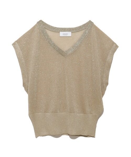 emmi（エミ）の「ラメシアーベスト（ニット/セーター）」 - WEAR
