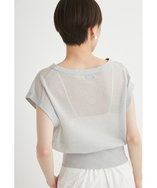 emmi（エミ）の「ラメシアーベスト（ニット/セーター・レディース・ゴールド/シルバー/その他・FREE）」の17枚目の写真