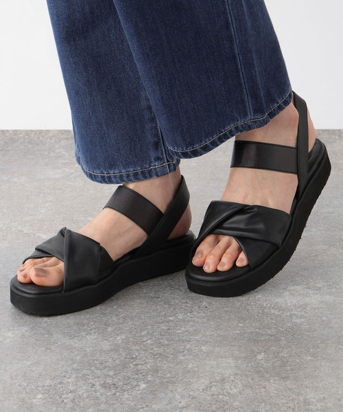 GLOBAL WORK（グローバルワーク）の「エアかる厚底ゴムベルト/115398（サンダル・レディース・ブラウン系8/ホワイト×シルバー/ゴールド/ブラック・MEDIUM/LARGE）」の3枚目の写真