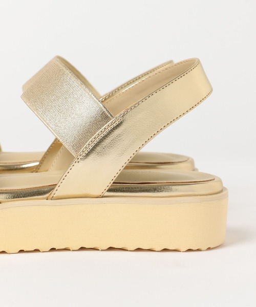 GLOBAL WORK（グローバルワーク）の「エアかる厚底ゴムベルト/115398（サンダル・レディース・ブラウン系8/ホワイト×シルバー/ゴールド/ブラック・MEDIUM/LARGE）」の22枚目の写真