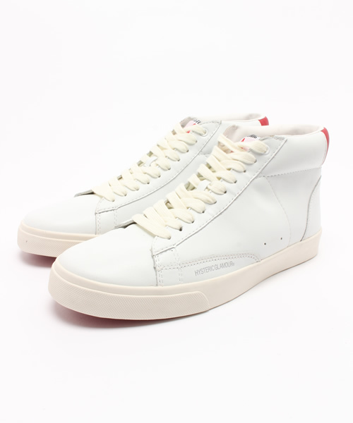 HYSTERIC GLAMOUR(ヒステリックグラマー)の「MAKE ME SMILE ハイカットスニーカー(スニーカー・メンズ・ホワイト/レッド/グリーン/ネイビー/ブラック・25.5cm/26.5cm/27.5cm)」の5枚目の写真