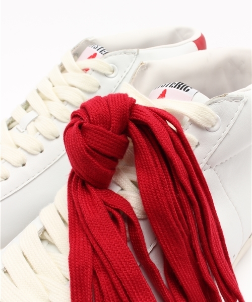 HYSTERIC GLAMOUR(ヒステリックグラマー)の「MAKE ME SMILE ハイカットスニーカー(スニーカー・メンズ・ホワイト/レッド/グリーン/ネイビー/ブラック・25.5cm/26.5cm/27.5cm)」の7枚目の写真