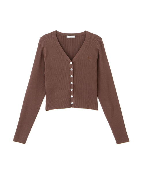 JILL by JILL STUART(ジルバイジルスチュアート)の「◇UV加工ロゴ刺しゅうニットカーディガン(カーディガン/ボレロ・レディース・ホワイト系その他/ブラウン/レッド/ネイビー・FREE)」の12枚目の写真