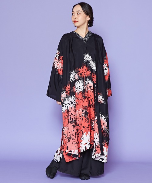 カヤ(カヤ)の「【カヤ】絢爛UV羽織(カーディガン/ボレロ・レディース・ブラック×レッド/ネイビー/パープル/ダークグレー/ダークネイビー・FREE)」の12枚目の写真