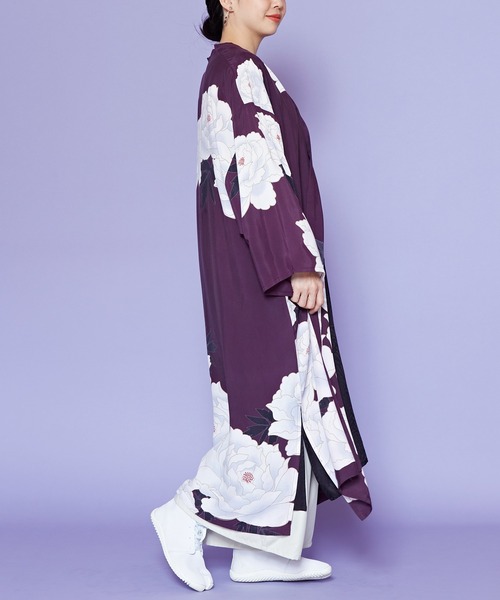 カヤ(カヤ)の「【カヤ】絢爛UV羽織(カーディガン/ボレロ・レディース・ブラック×レッド/ネイビー/パープル/ダークグレー/ダークネイビー・FREE)」の16枚目の写真